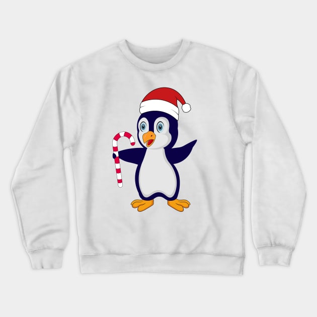 santa pinguin Crewneck Sweatshirt by teenices